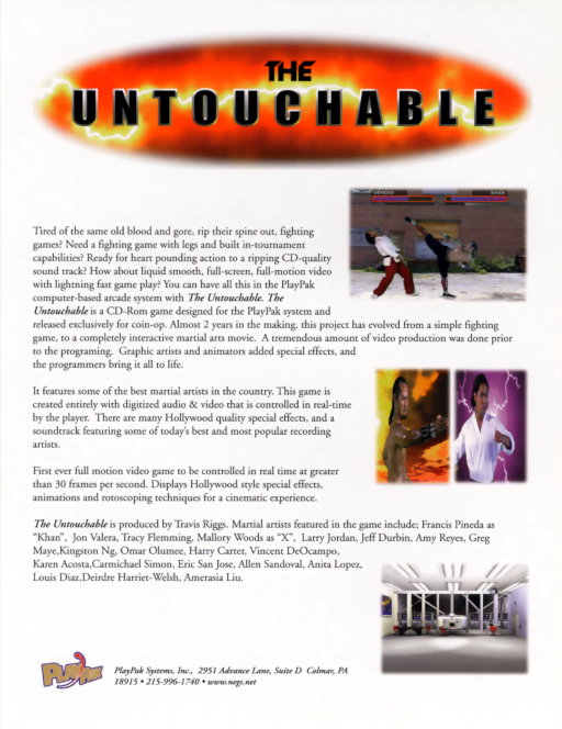 Untouchable (Japan) Game Cover
